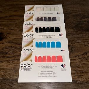 Lot of 5 ColorStreet Solid Manicures - New!